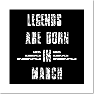 Legends are born Posters and Art